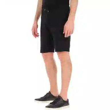 Emporio Armani SS21 Logo Drawstring Shorts Black
