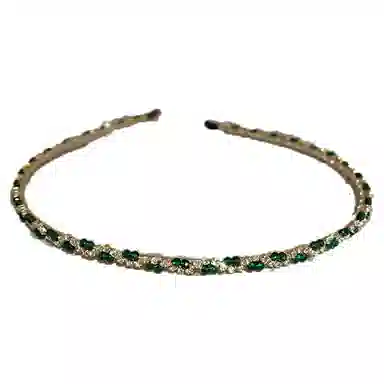 左欧 细款压发头箍 合金  水钻 发箍 女款