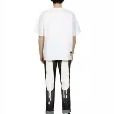 EVISU Slogan And Poster Print Loose Fit T-Shirt LogoT