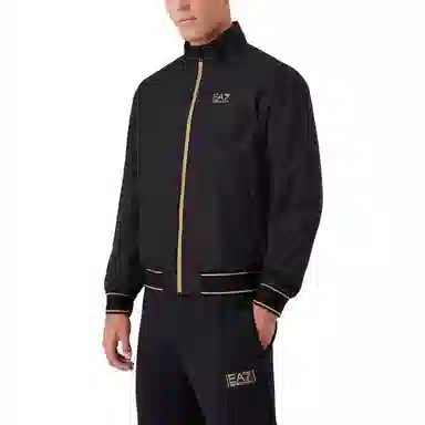 Emporio Armani EA7 FW23 Black Bomber Jacket