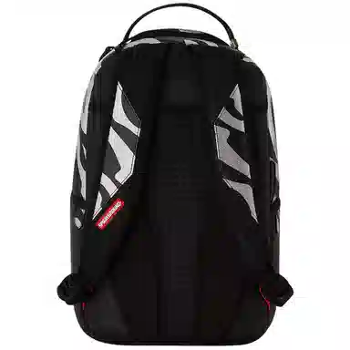 Sprayground Shark Logo Zebra Backpack Black