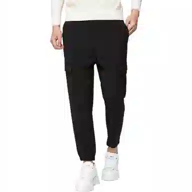 才子 修身微弹透气休闲裤 男款 黑色