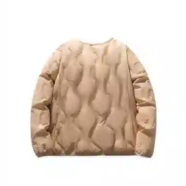 鸭鸭 单排扣宽松纯色日系简约百搭外穿内搭时尚轻薄羽绒服 女款