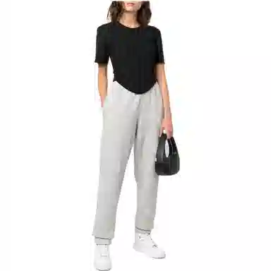 Martine Rose FW22 Logo Joggers Light Grey