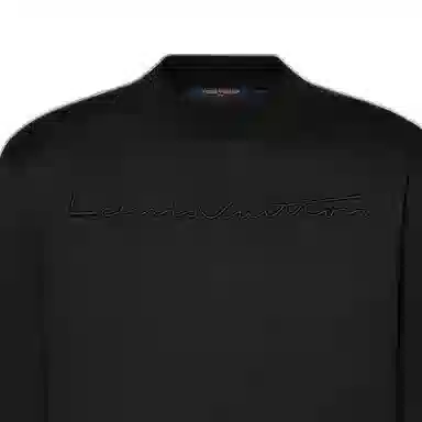 Louis Vuitton SS23 Embroidered Crewneck Tee Black