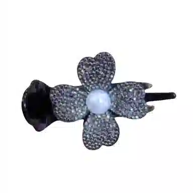 丹琴 四叶草抓夹花朵丸子头发饰高马尾固定神器夹子头饰 亚克力 发夹 女款