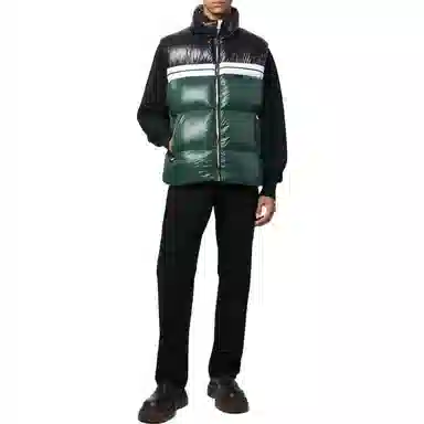 Palm Angels FW22 Puffer Vest Green
