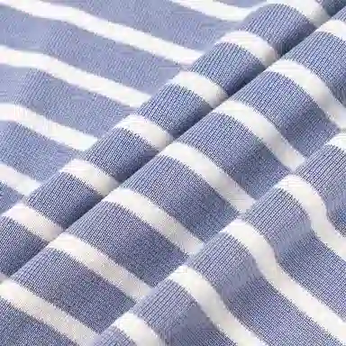 Dior SS21 Striped Logo T-Shirt Blue