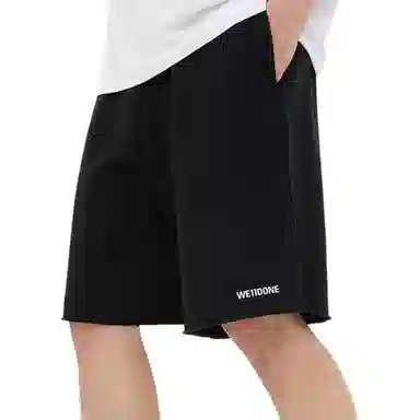 WE11DONE FW22 Black Shorts