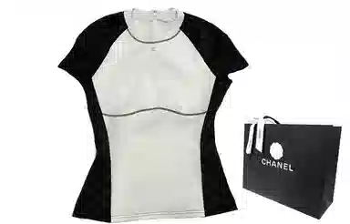 CHANEL Printed Crew Neck T-Shirt