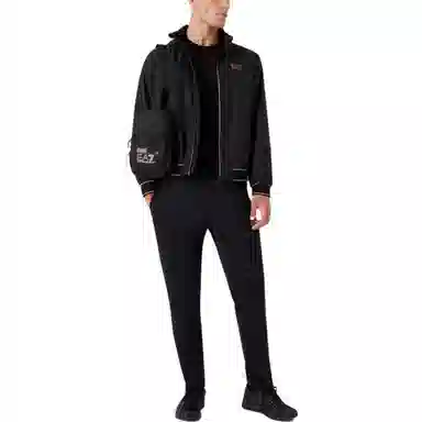 Emporio Armani EA7 FW23 Black Bomber Jacket