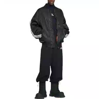 Balenciaga x Adidas FW22 Striped Zip Jacket