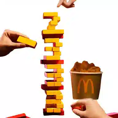 麦当劳 叠叠乐 叠叠霸 叠叠薯 积木 玩具