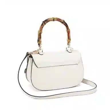 红蜻蜓 国风刺绣时尚设计经典高级感 牛皮 斜挎手提包 女款 米白