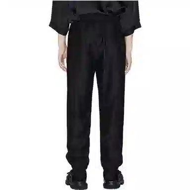 速写 纯色中腰束脚休闲裤 男款