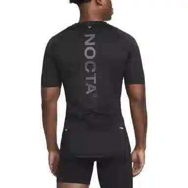 Nike Logo Print Slim Fit Crew Neck T-Shirt Black