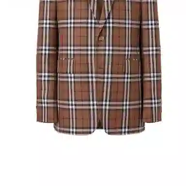 Burberry Check Wool Blazer