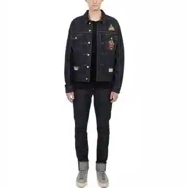 EVISU Letter Logo Denim Jacket