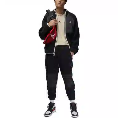 Jordan Logo Embroidered Sweatpants Black