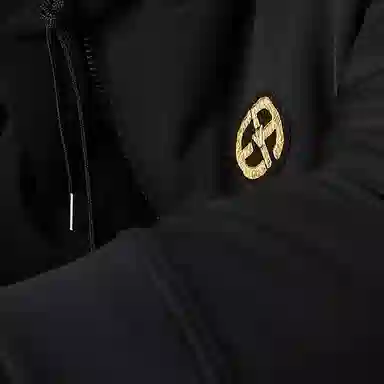 Emporio Armani FW22 Logo Zip Jacket Black