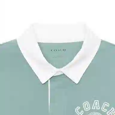 COACH SS23 Striped Logo Polo