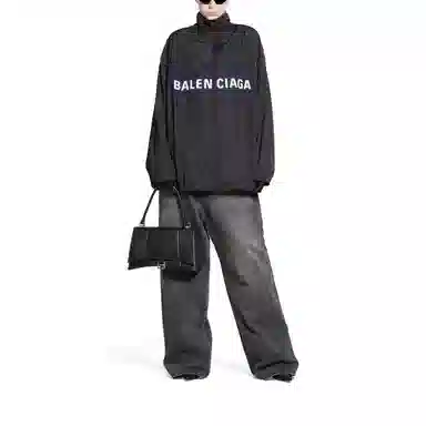 Balenciaga FW23 Zip-Up Jacket In Black