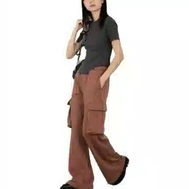 Crying Center Low Waist Cargo Pants