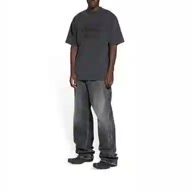 Balenciaga SS22 Logo T-Shirt Black