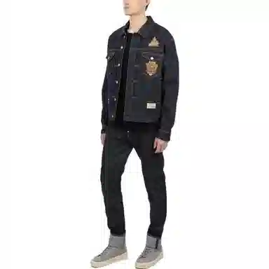 EVISU Letter Logo Denim Jacket