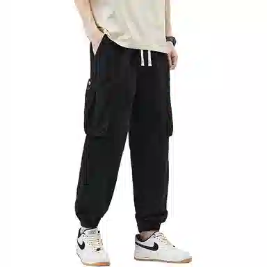 帕丁顿熊 纯色系带宽松束脚工装裤 男款