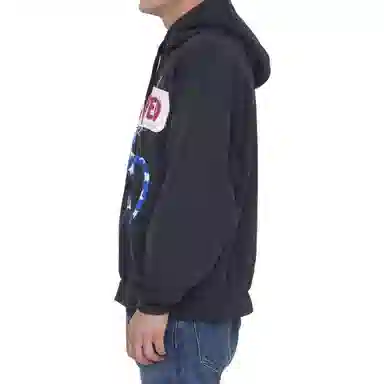 GUCCI SS23 Loose Hoodie Geometric Pattern Black