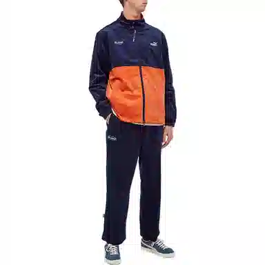 PUMA Zip-Up Jacket Navy Orange