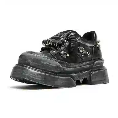 KEDDO Vintage Casual Leather Sneakers Women