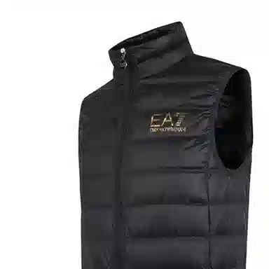 Emporio Armani EA7 Quilted Vest Black