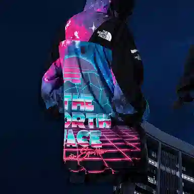 The North Face x Invincible Mountain Light Jacket Metaverse Neon