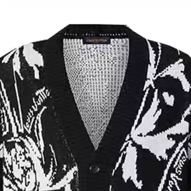 Louis Vuitton SS23 Jacquard Knit Sweater Black