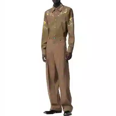 Louis Vuitton FW24 Floral Embroidery Shirt