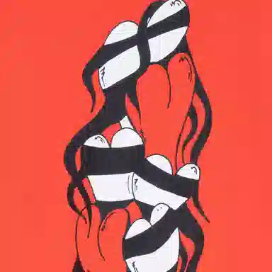 Chrome Hearts FW23 Graffiti Print T-Shirt Red