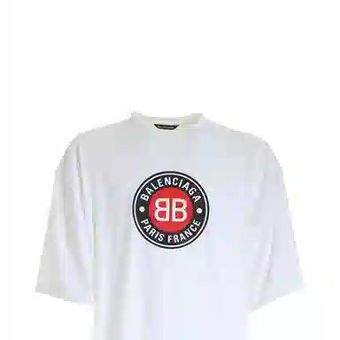 Balenciaga Logo Print T-Shirt White
