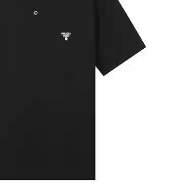 Prada SS22 Cotton Polo Black