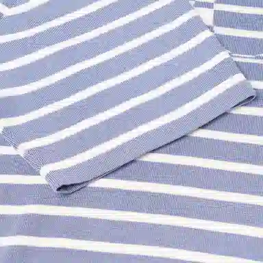 Dior SS21 Striped Logo T-Shirt Blue