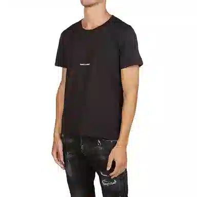 Saint Laurent Classic Logo T-Shirt Black