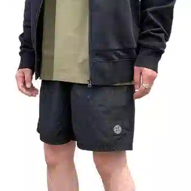Stone Island Nylon Shorts Black