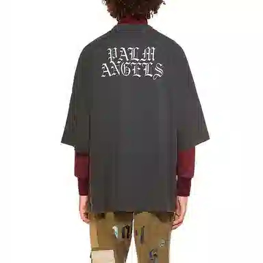 Palm Angels x Smiley SS21 T-Shirt Washed Black