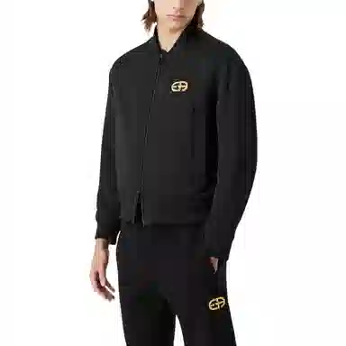 Emporio Armani FW22 Logo Zip Jacket Black