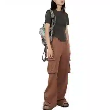 Crying Center Low Waist Cargo Pants