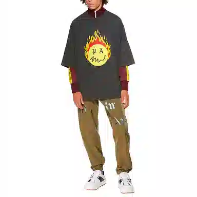 Palm Angels x Smiley SS21 T-Shirt Washed Black