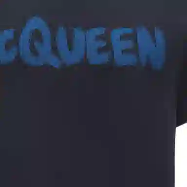 Alexander McQueen SS22 Logo T-Shirt Navy