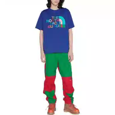 Gucci x The North Face FW22 Logo T-Shirt Blue