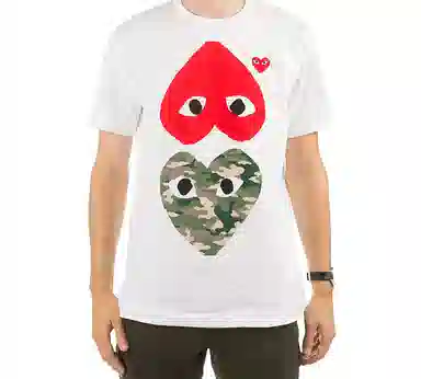 CDG Play White T-Shirt